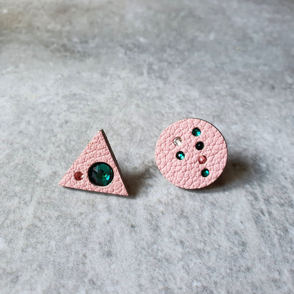Classique Multiway Asymmetrical Studs (PINK)