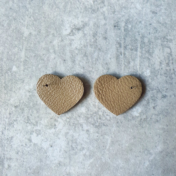 Mosaic Heart Studs (SALMON)