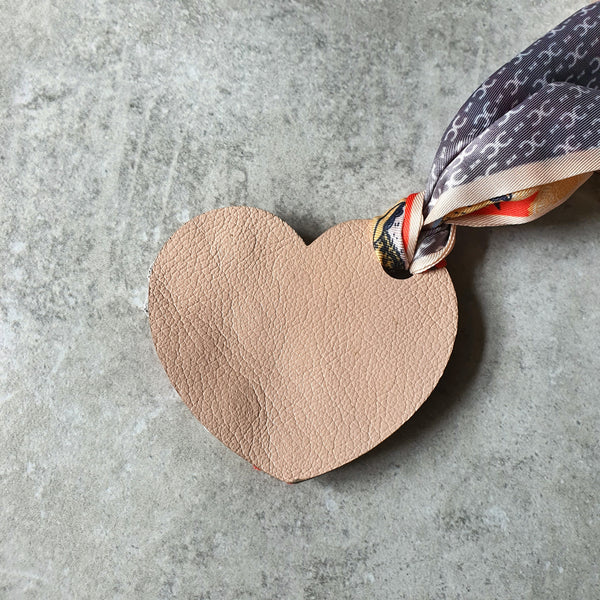 Posie Heart Bagcharm (GRAY)