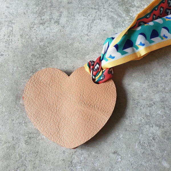 Posie Heart Bagcharm (PINK)