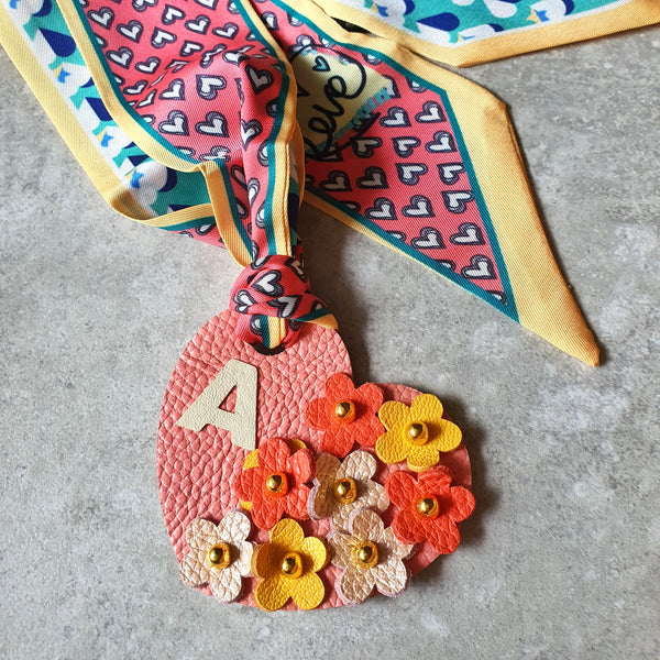 Posie Heart Bagcharm (PINK)
