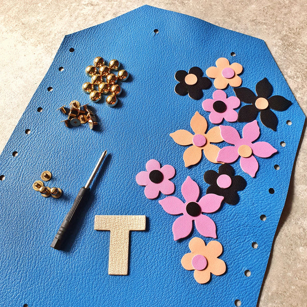 DIY Clutch Kit: Floral Fantasy (DENIM BLUE)