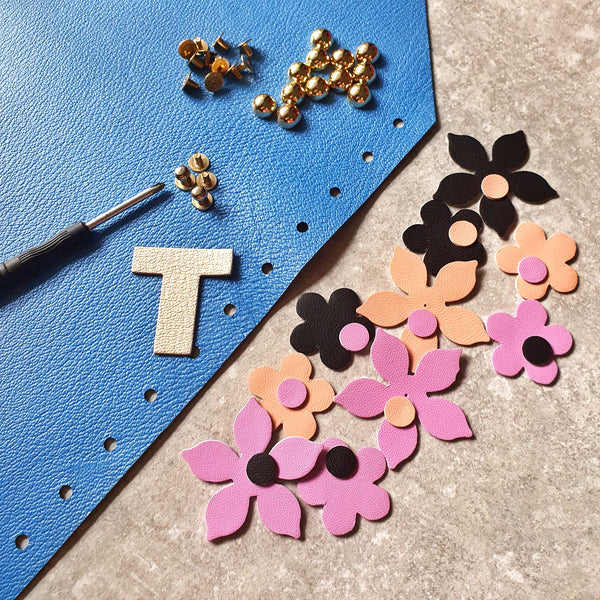 DIY Clutch Kit: Floral Fantasy (DENIM BLUE)