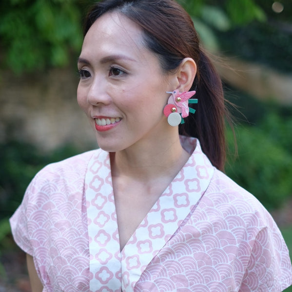 Hummingbird Asymmetrical Megastuds (PINK)