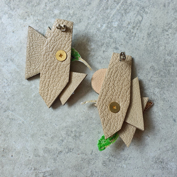 Hummingbird Asymmetrical Shard Megastuds (GRAY)
