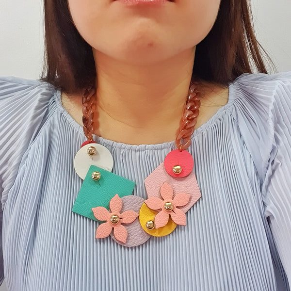 MamaGirl Multiway Necklace Set - Floral (PINK)