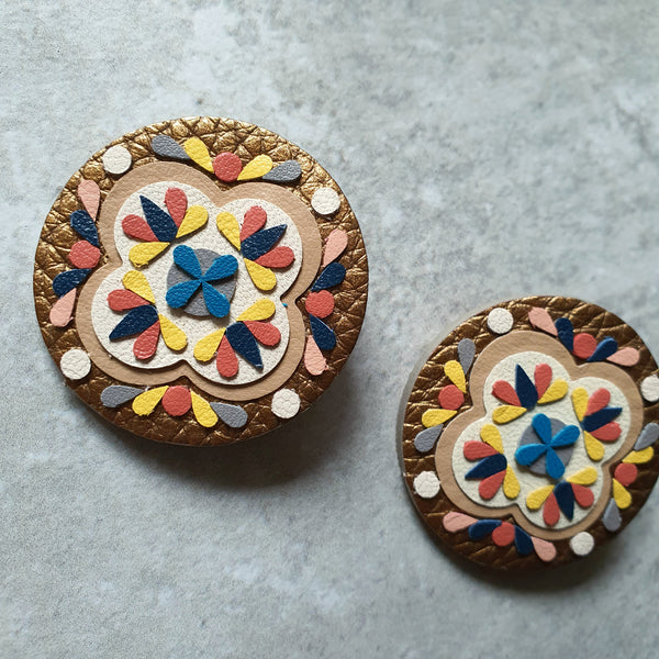 Medallion Peranakan Tile Megastuds (BRONZE)