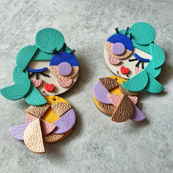 Mermaid Twins Dangle-studs (FROLIQUE)