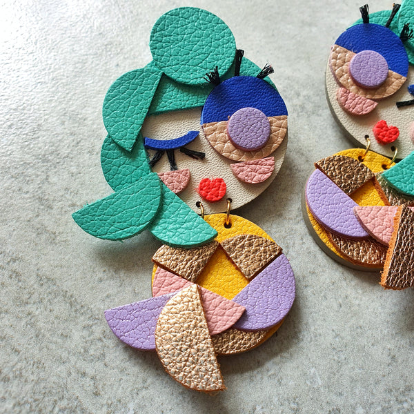 Mermaid Twins Dangle-studs (FROLIQUE)