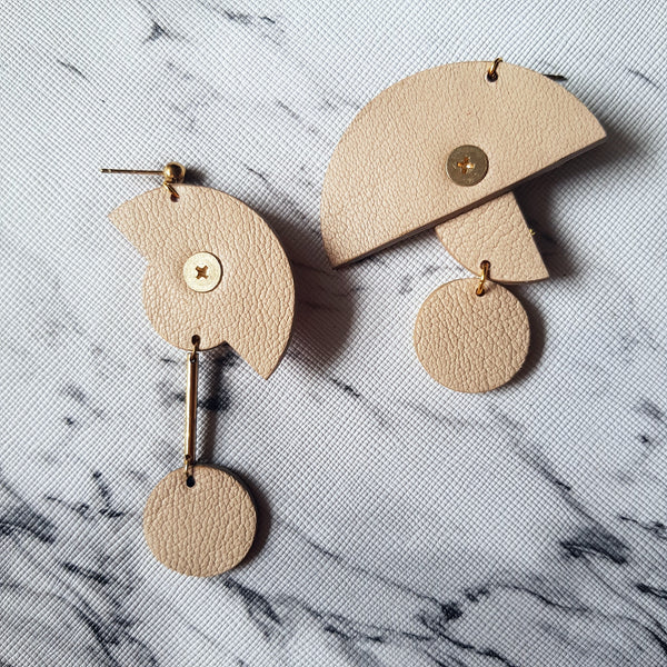 PacMan Asymmetrical Earrings (JADE)