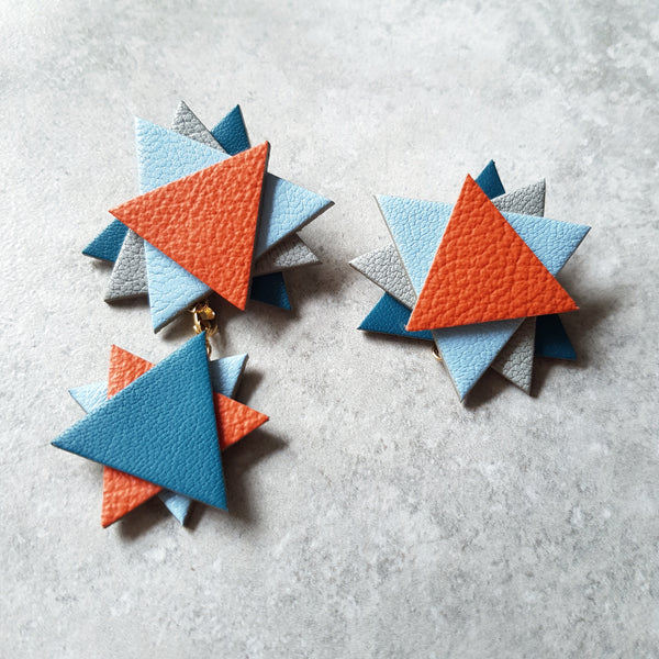 Rockstar Convertible Dangle-studs (VERMILLION)