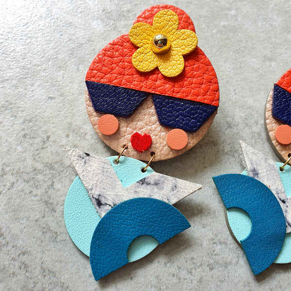 Summertime Twins Dangle-studs (GAGA)